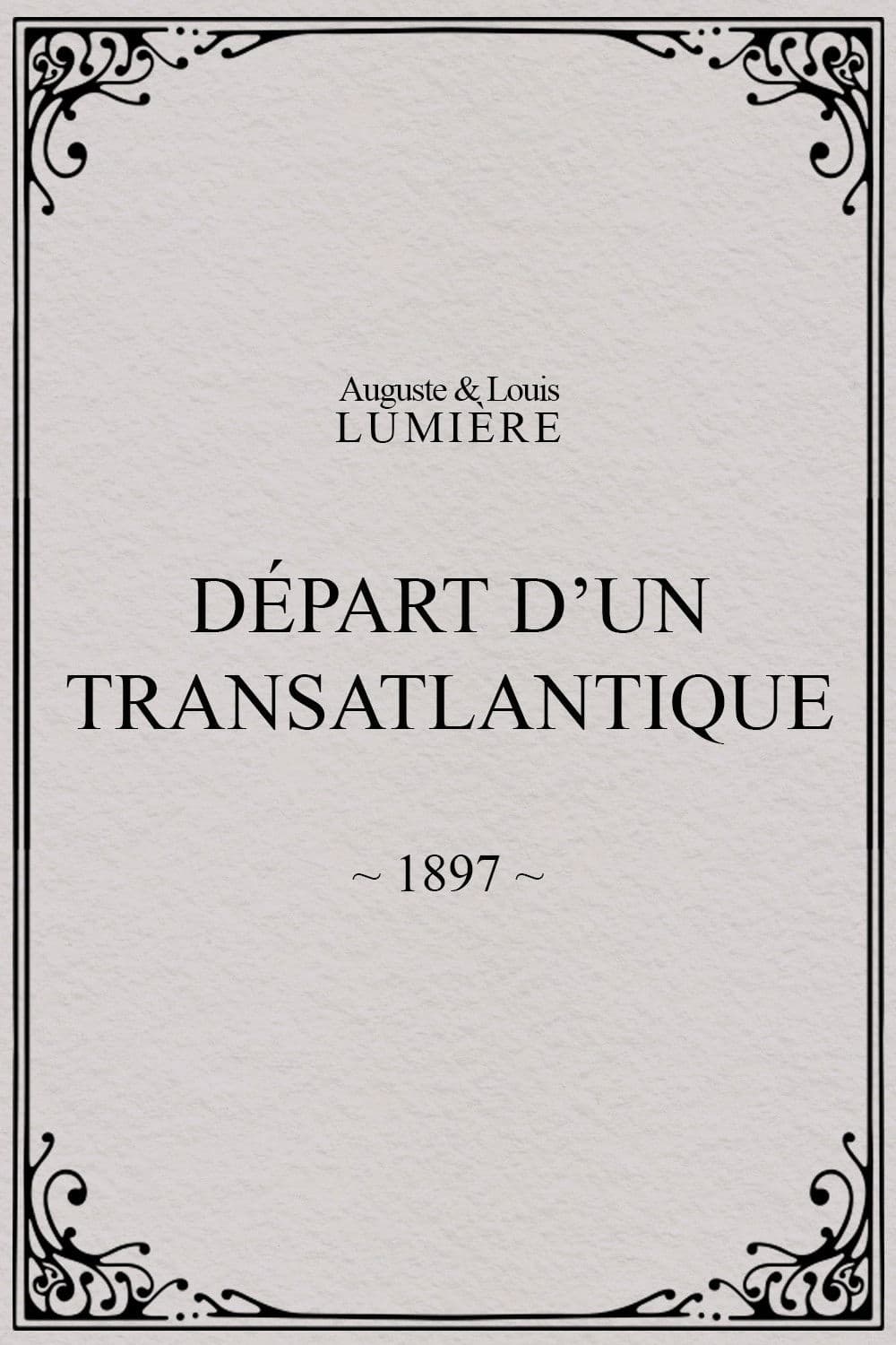 Départ d’un transatlantique